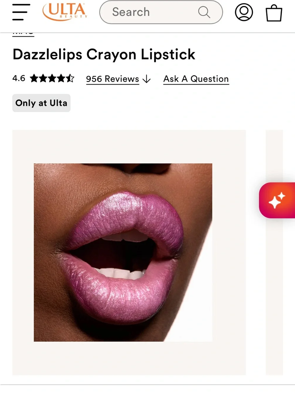 Dazzlelips Crayon Lipstick spaced out soft cool pink light pink pearl glitter